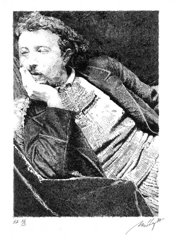 Lithographie d'Alain Ménégon Paul Gauguin