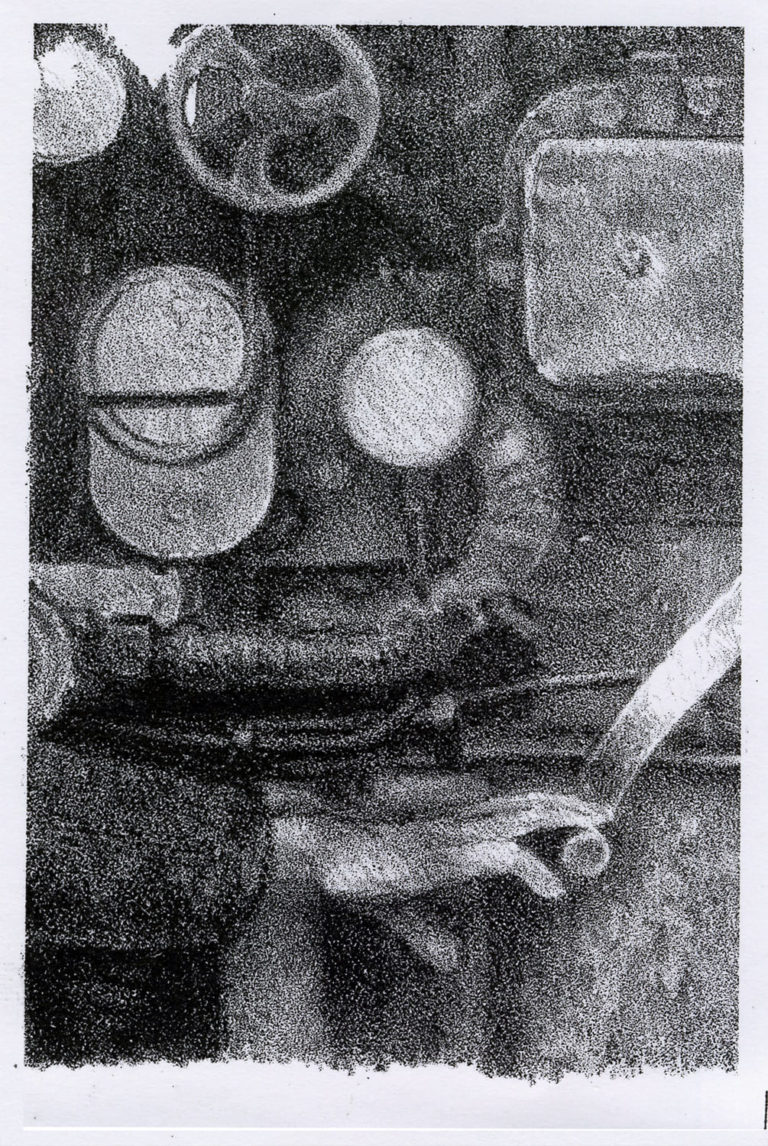 Lithographie Alain Ménégon Ferroviaire